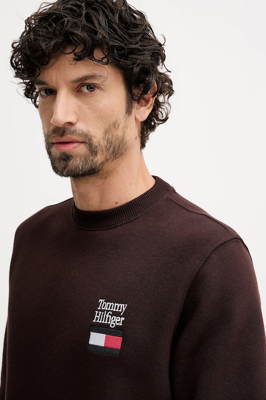 Tommy Hilfiger bluza brązowy MW0MW42778