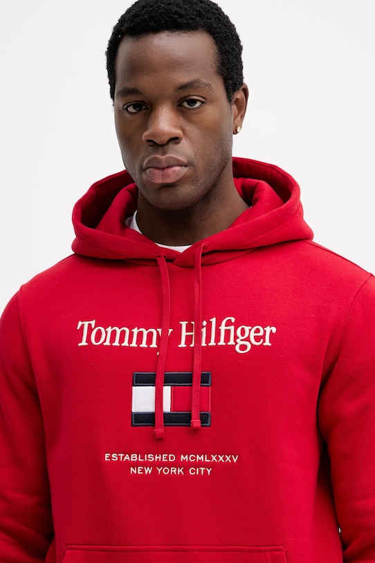 Mikina Tommy Hilfiger červená MW0MW42735