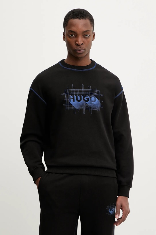 Hugo Blue bluza bawełniana Nothalic bawełna czarny 50553505