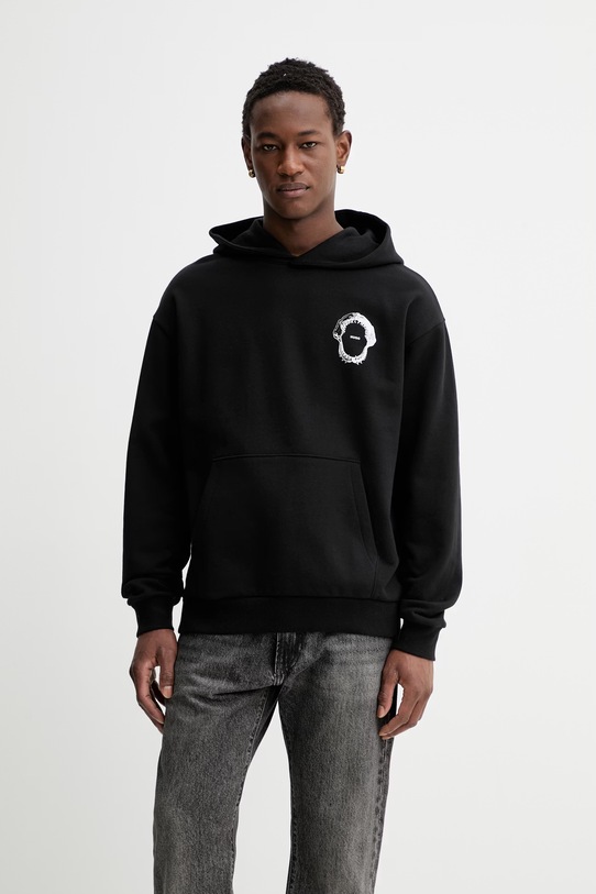 Oblečení Bavlněná mikina Hugo Blue Noutilex 50554391 černá