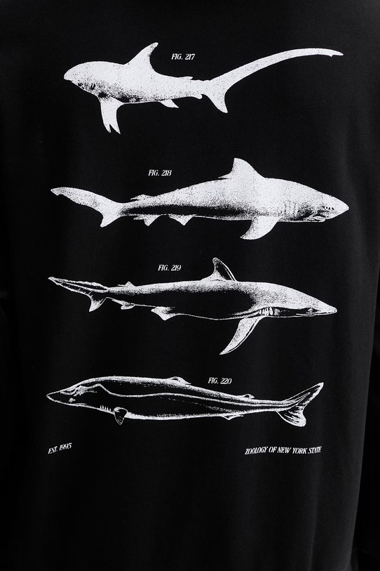 Bavlněná mikina Hugo Blue Noutilex 50554391 černá