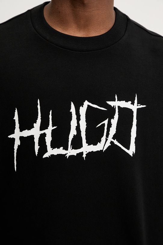 Hugo Blue bluza bawełniana Namenex 50554392 czarny