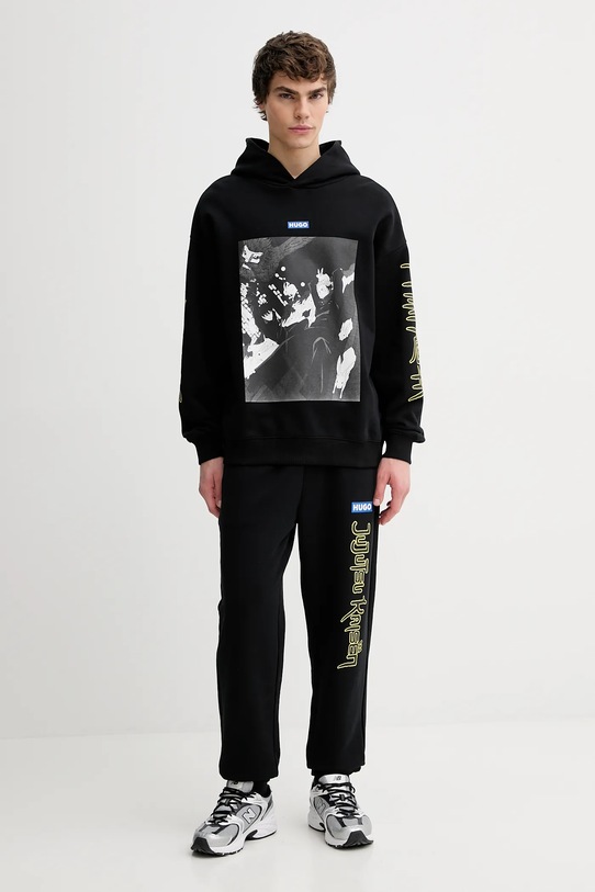 Hugo Blue bluza bawełniana HUGO x Jujutsu Kaisen 50554820 czarny SS26