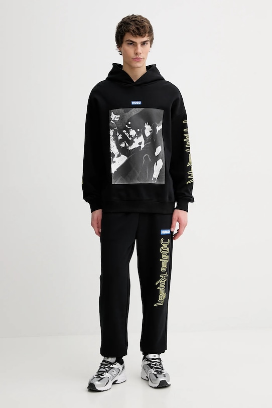 Hugo Blue bluza bawełniana HUGO x Jujutsu Kaisen 50554820 czarny SS26