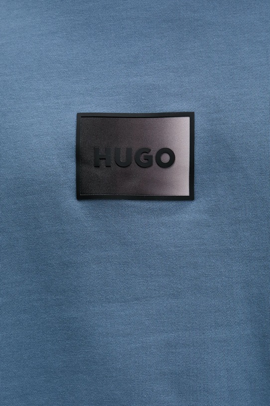 Βαμβακερή μπλούζα HUGO Danotop 50553134 μπλε