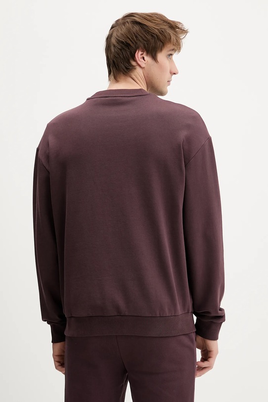 Ρούχα Βαμβακερή μπλούζα HUGO Danotop 50553134 μπορντό