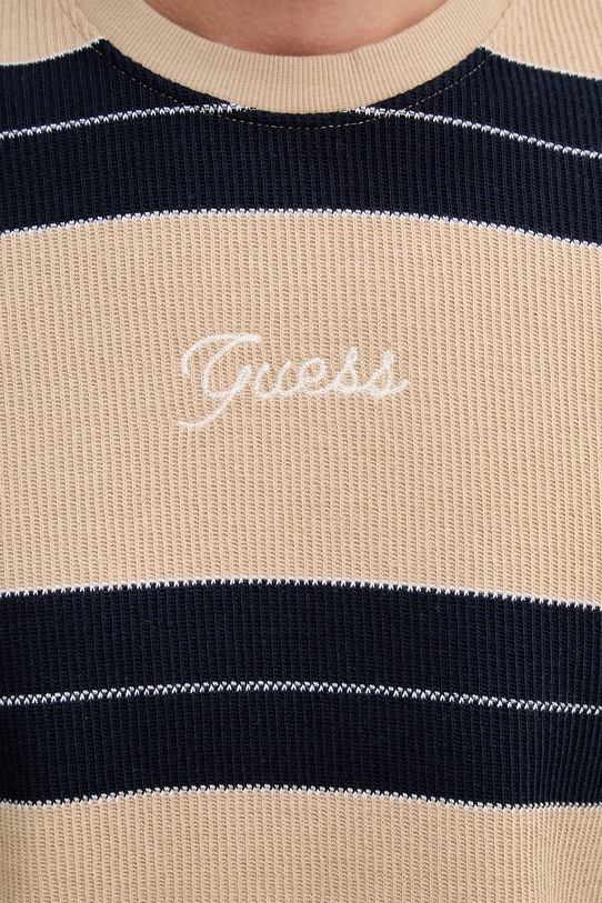 Βαμβακερό πουλόβερ Guess M6RQ15.KD311 μπεζ