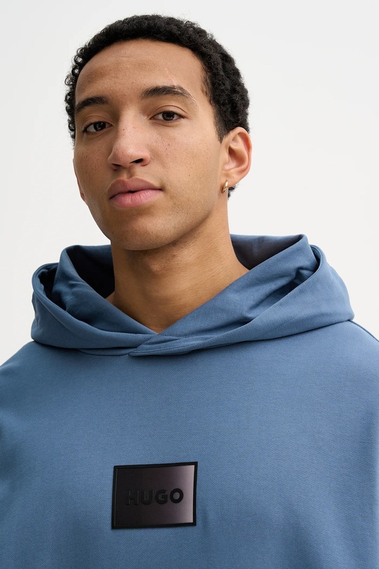 Βαμβακερή μπλούζα HUGO μπλε 50553145