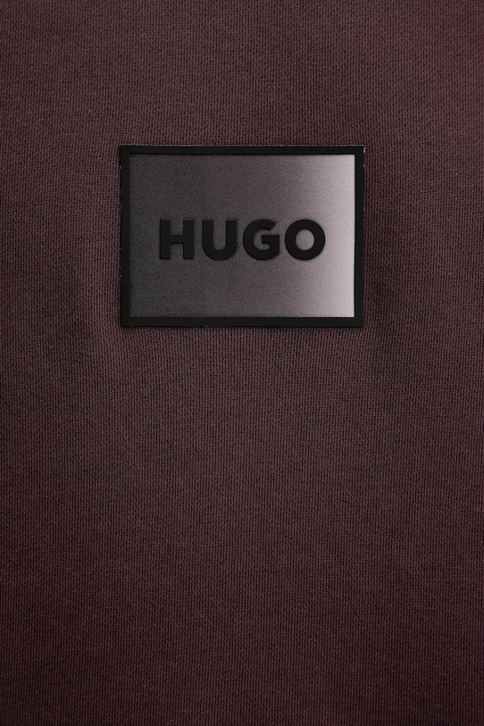 HUGO bluza bawełniana Danohood 50553145 bordowy