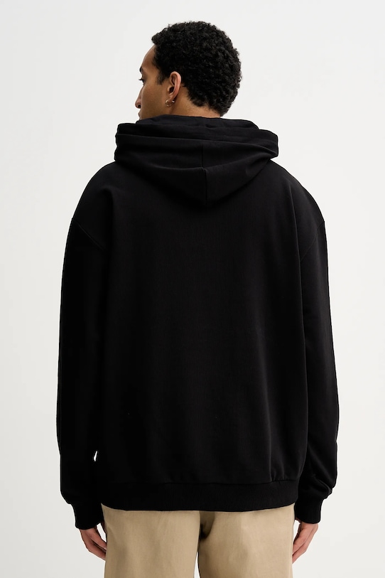 Ρούχα Βαμβακερή μπλούζα HUGO 50553145 μαύρο