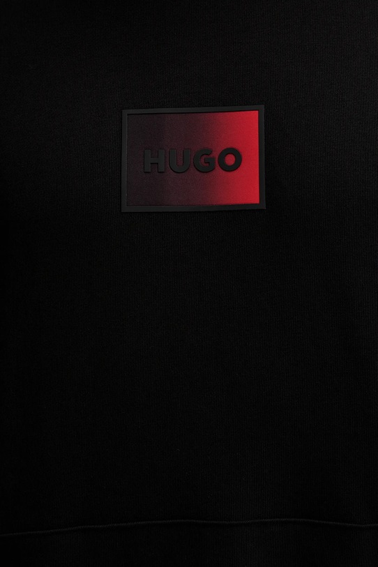 Βαμβακερή μπλούζα HUGO 50553145 μαύρο
