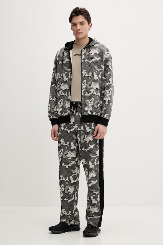Guess bluza bawełniana CHAYTON Z6RQ04.K9YI1 szary SS26