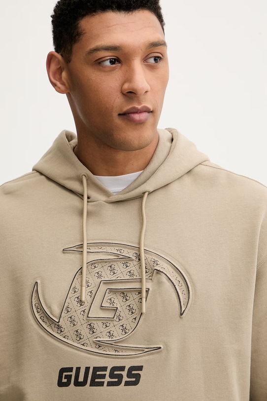 Bavlněná mikina Guess KELE zelená Z6RQ05.K9YI1