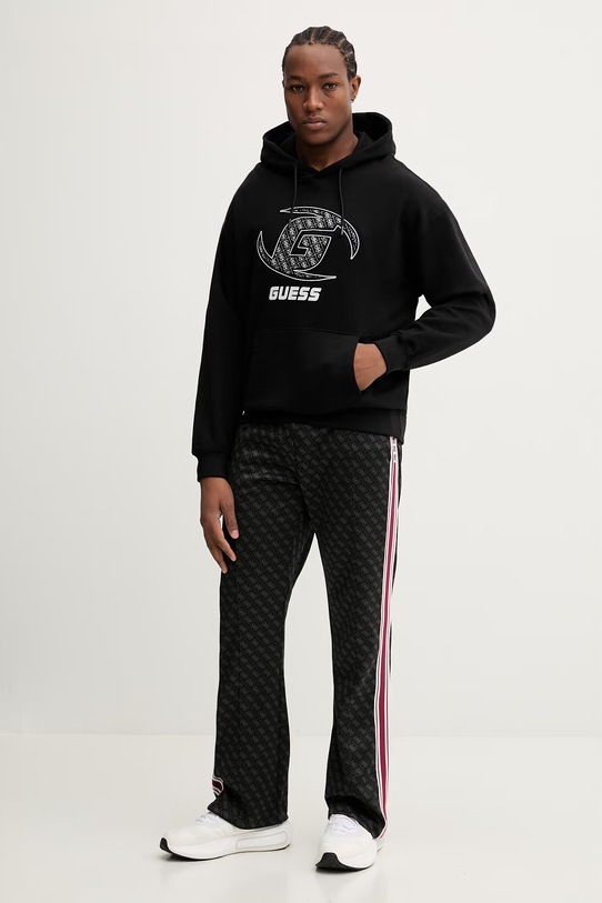 Βαμβακερή μπλούζα Guess KELE Z6RQ05.K9YI1 μαύρο SS26