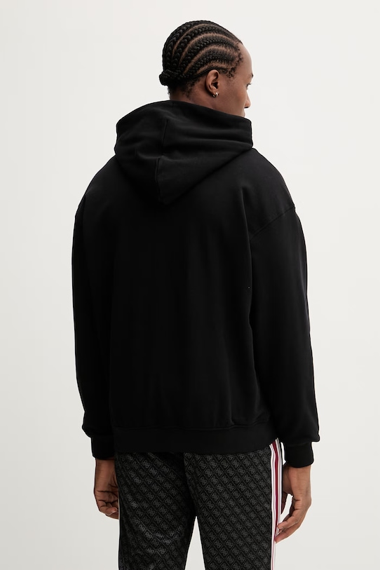 Ρούχα Βαμβακερή μπλούζα Guess KELE Z6RQ05.K9YI1 μαύρο