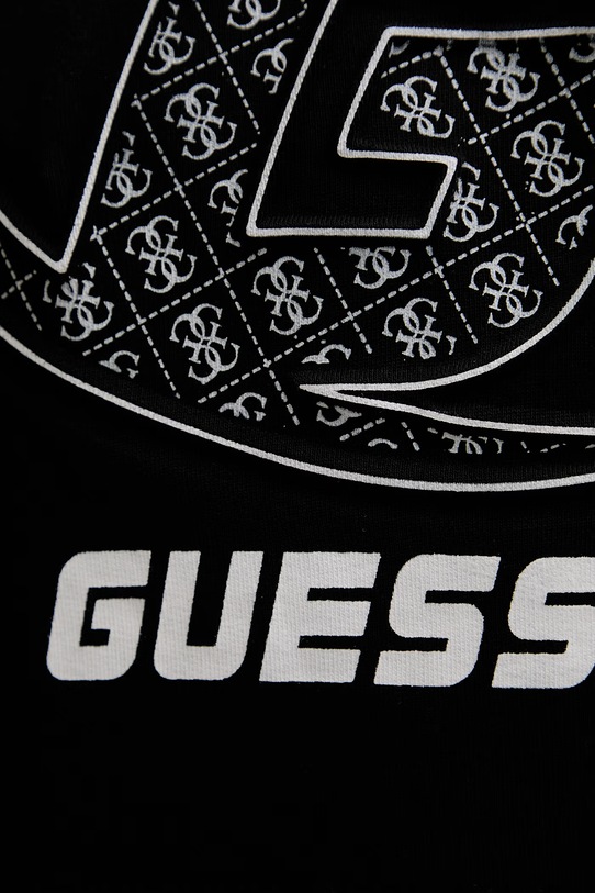 Βαμβακερή μπλούζα Guess KELE Z6RQ05.K9YI1 μαύρο