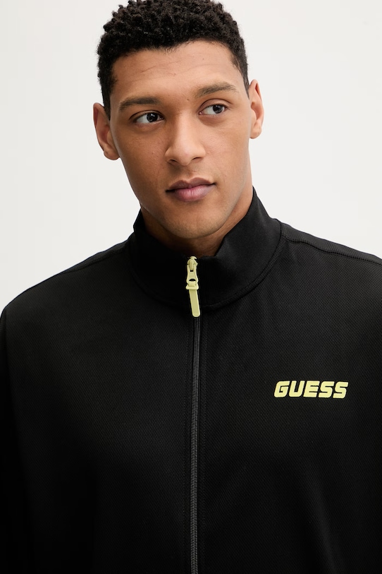 Ρούχα Μπλούζα Guess LANSA Z6RQ06.KD482 μαύρο