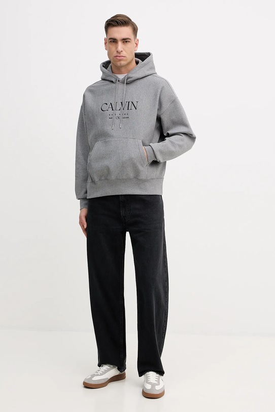 Calvin Klein bluza LV04RE207G szary SS26