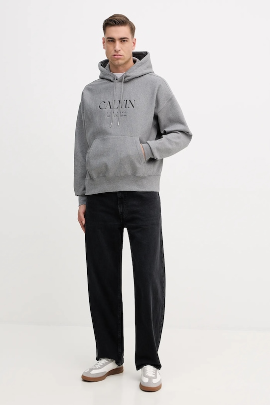 Calvin Klein bluza LV04RE207G szary SS26