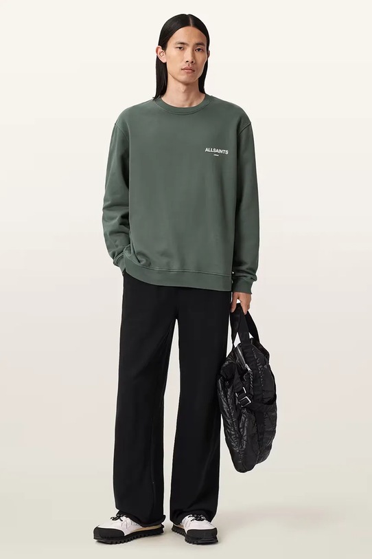 AllSaints bluza bawełniana M021ND zielony