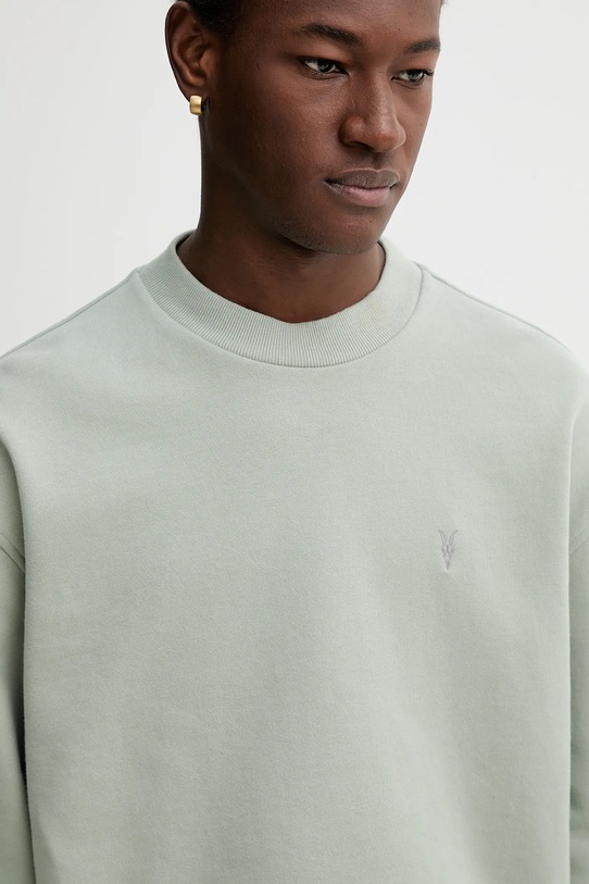 AllSaints bluza bawełniana zielony M016ND
