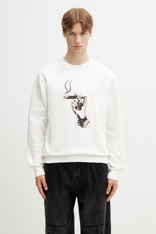 Drôle de Monsieur Cuba mikina bavlněná pánská béžová K.SW204.CO127.OW