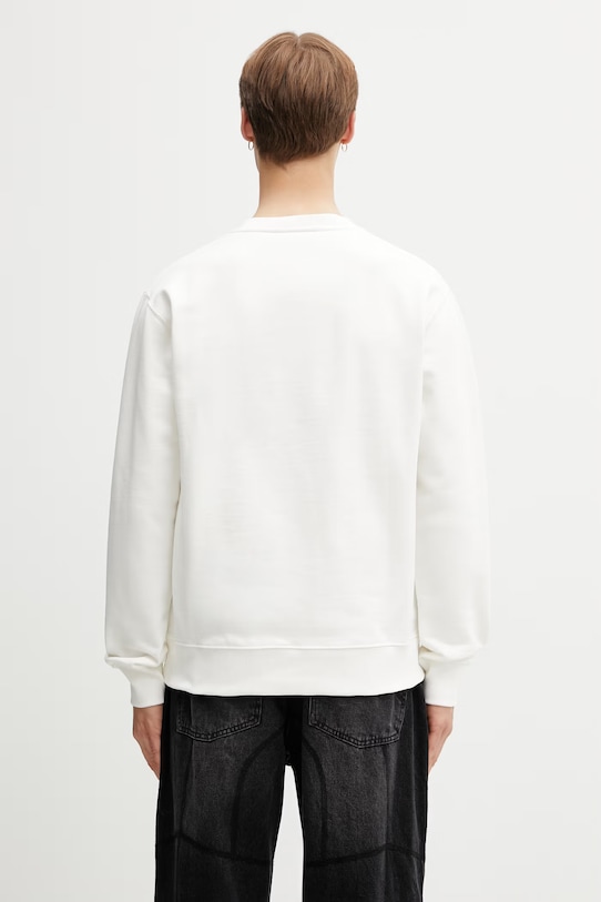 Oblečení Drôle de Monsieur mikina pánská bavlněná Cuba K.SW204.CO127.OW béžová