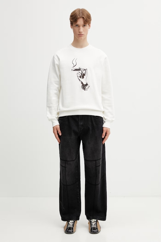 Drôle de Monsieur Cuba mikina bavlněná pánská K.SW204.CO127.OW béžová