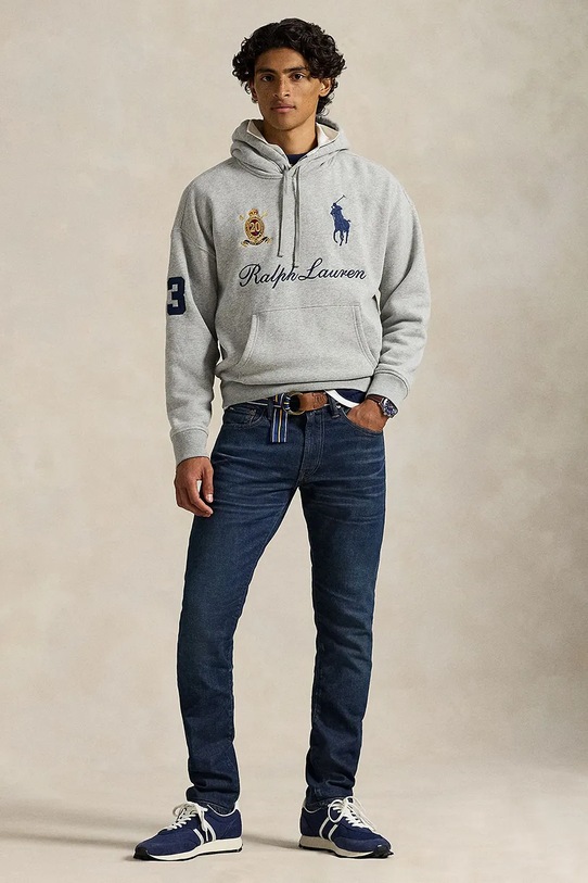 Odzież Polo Ralph Lauren bluza 710P03957 szary