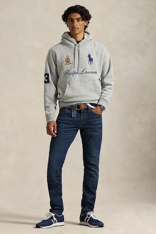 Odzież Polo Ralph Lauren bluza 710P03957 szary