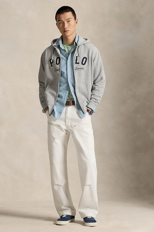 Odzież Polo Ralph Lauren bluza 710P04874 szary