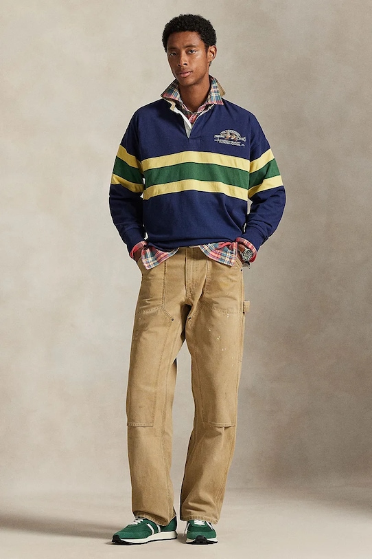 Ρούχα Βαμβακερή μπλούζα Polo Ralph Lauren 710P04969 σκούρο μπλε