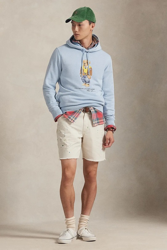 Odzież Polo Ralph Lauren bluza 710P04984 niebieski