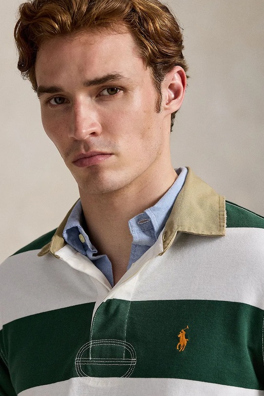 Polo Ralph Lauren bluza bawełniana zielony 710P05317