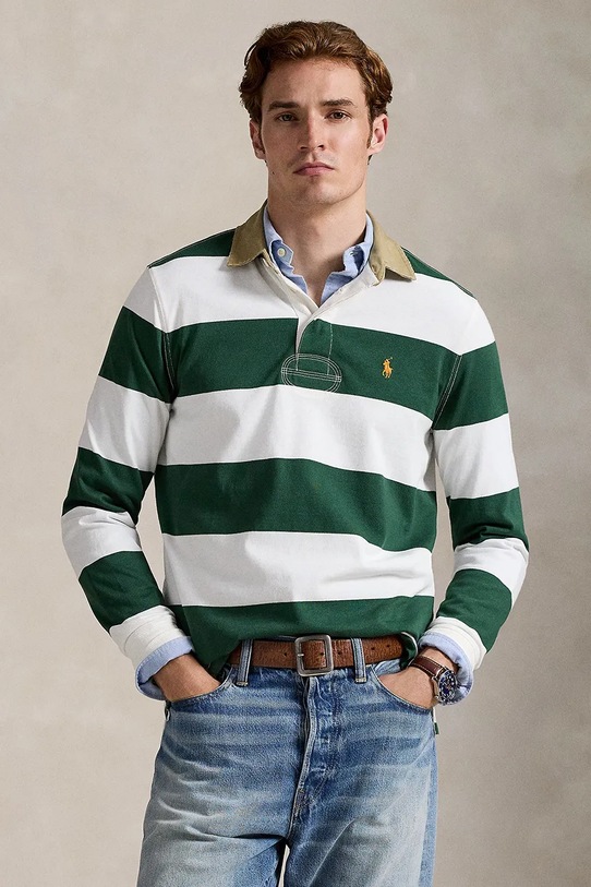 Polo Ralph Lauren bluza bawełniana 710P05317 zielony