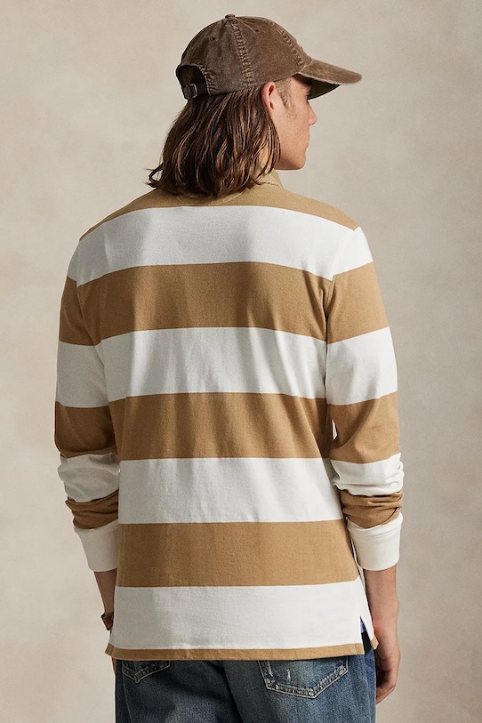 Polo Ralph Lauren bluza bawełniana 710P05317 brązowy SS26