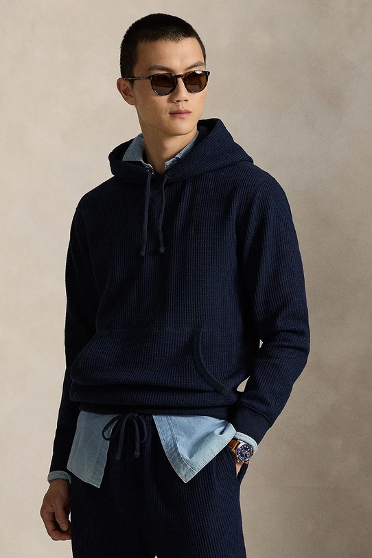 Кофта Polo Ralph Lauren с капюшоном тёмно-синий 710P04755