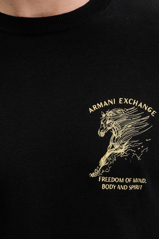 Armani Exchange sweter bawełniany XM002011.AF11967 czarny