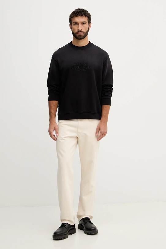 Bavlnená mikina Armani Exchange XM001767.AF20169 čierna SS26