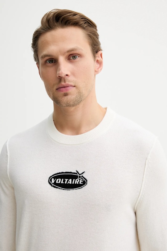 ZADIG&VOLTAIRE sweter wełniany beżowy KMSW01814