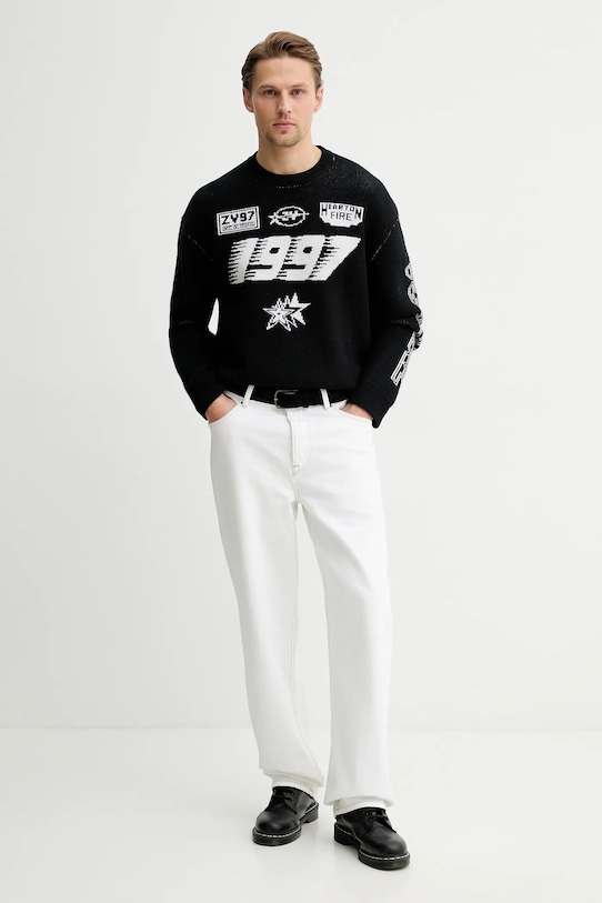 ZADIG&VOLTAIRE sweter wełniany KMSW01815 czarny SS26