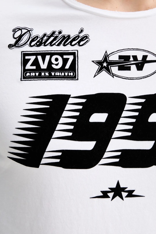 ZADIG&VOLTAIRE longsleeve bawełniany JMTS01744 biały