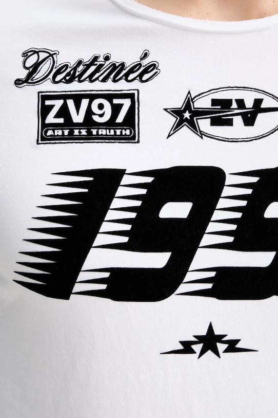 ZADIG&VOLTAIRE longsleeve bawełniany JMTS01744 biały