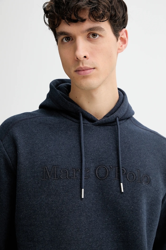 Bavlnená mikina Marc O'Polo tmavomodrá 620400754002
