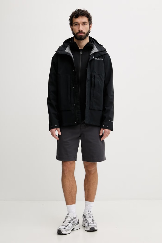 Columbia mikina na zips s kapucňou pánska Tech Spacer 2157491 čierna SS26