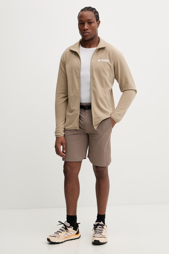 adidas TERREX bluza rozpinana męska polarowa Essentials JZ3290 brązowy SS26