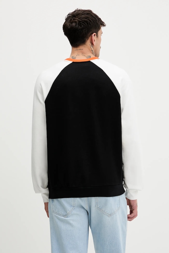 Odzież United Colors of Benetton bluza bawełniana x Stranger Things 38JZU10B9 czarny