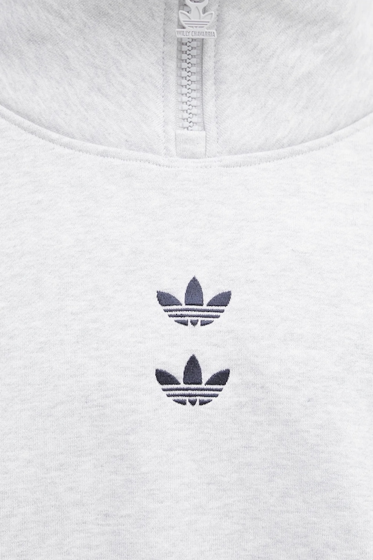 adidas Originals bluza x Willy Chavarria Watsonville Mockneck szary KD1803