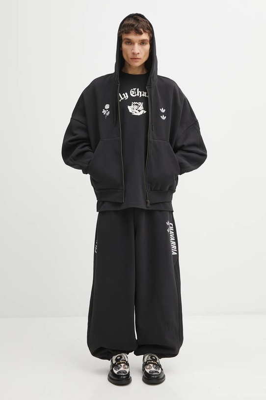 adidas Originals sweatshirt x Willy Chavarria Heavy Weight Zip Hoody KD9346 black