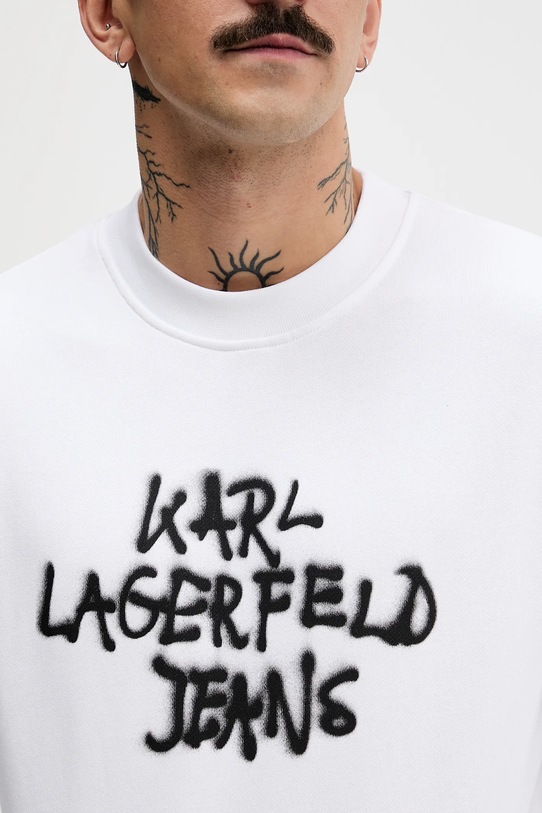 Karl Lagerfeld Jeans bluza bawełniana B1M20051 biały
